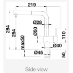 Blanco 525807 Linus-S 水龍頭 (霧面黑 Black Matt)
